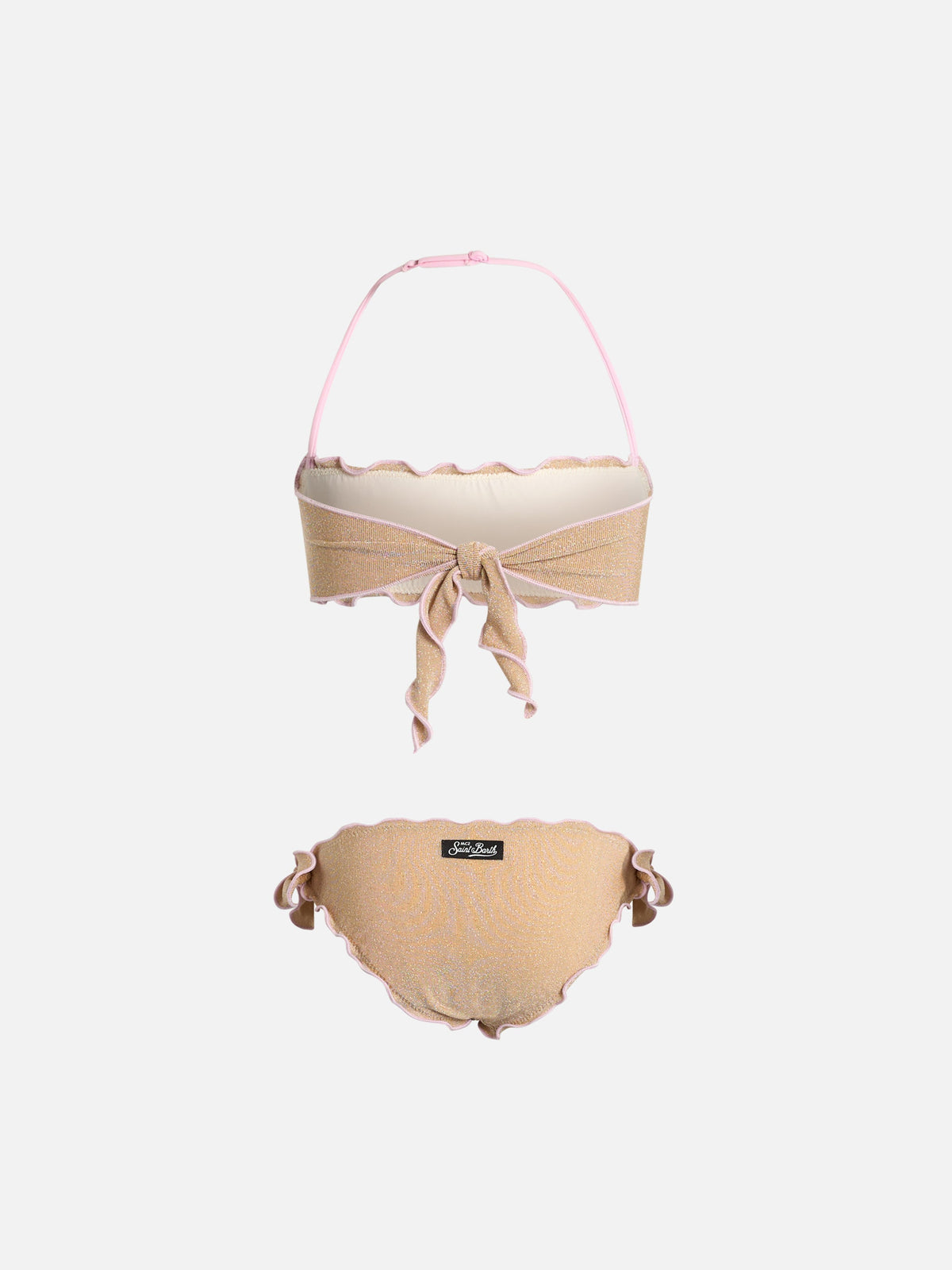 Bikini a fascia Emy con dettagli in lurex