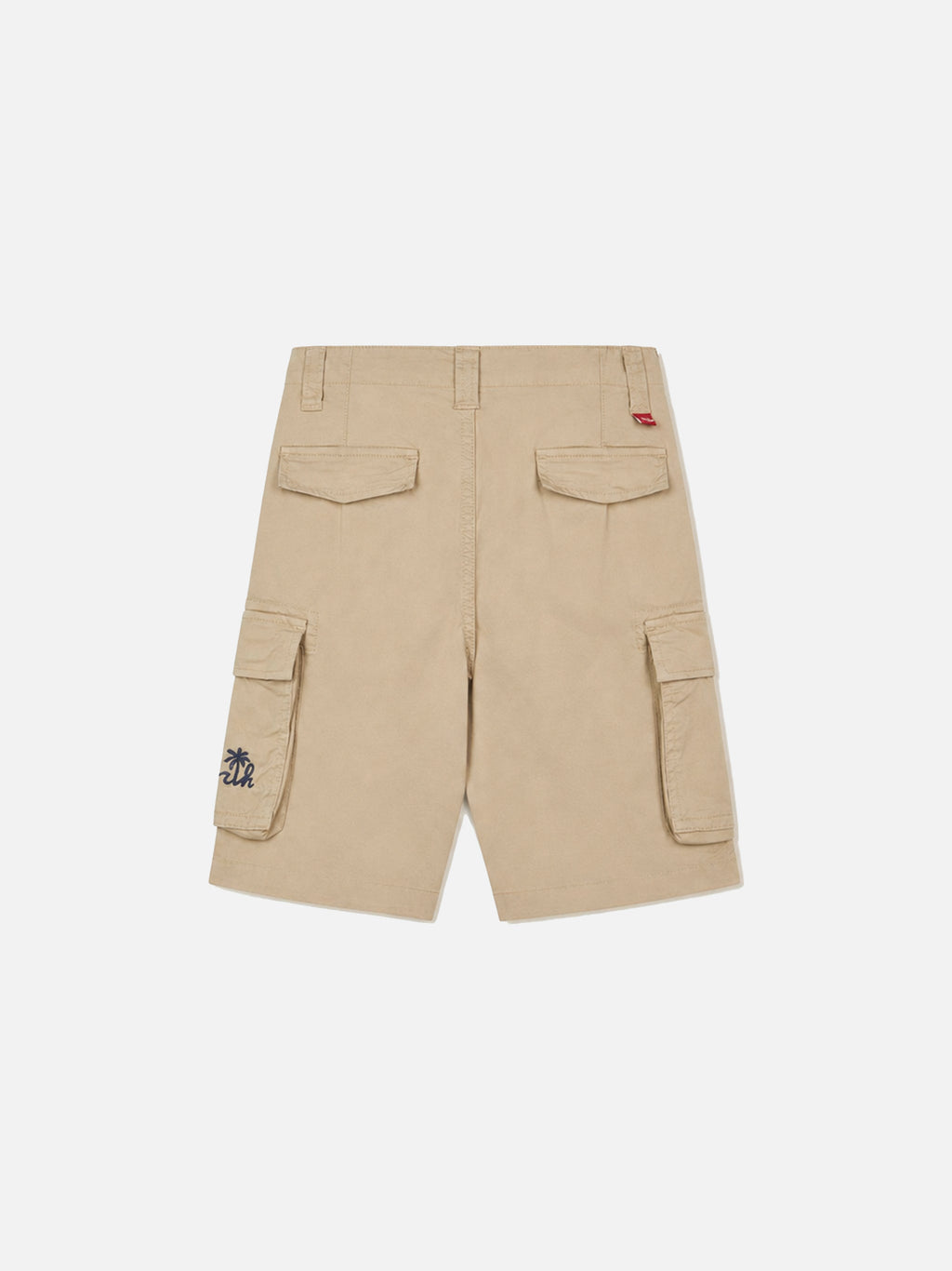 Shorts cargo Freeport Jr beige con ricamo logo product image 2