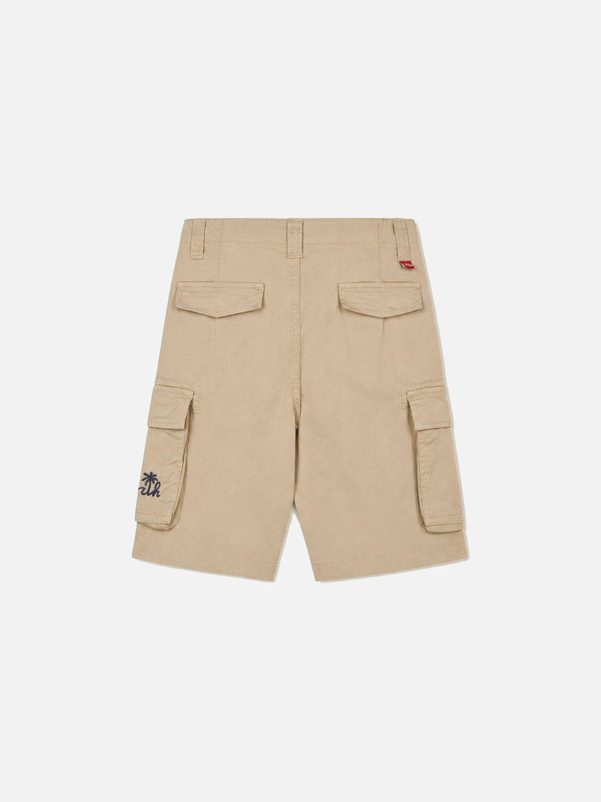 Shorts cargo Freeport Jr beige con ricamo logo product image 2