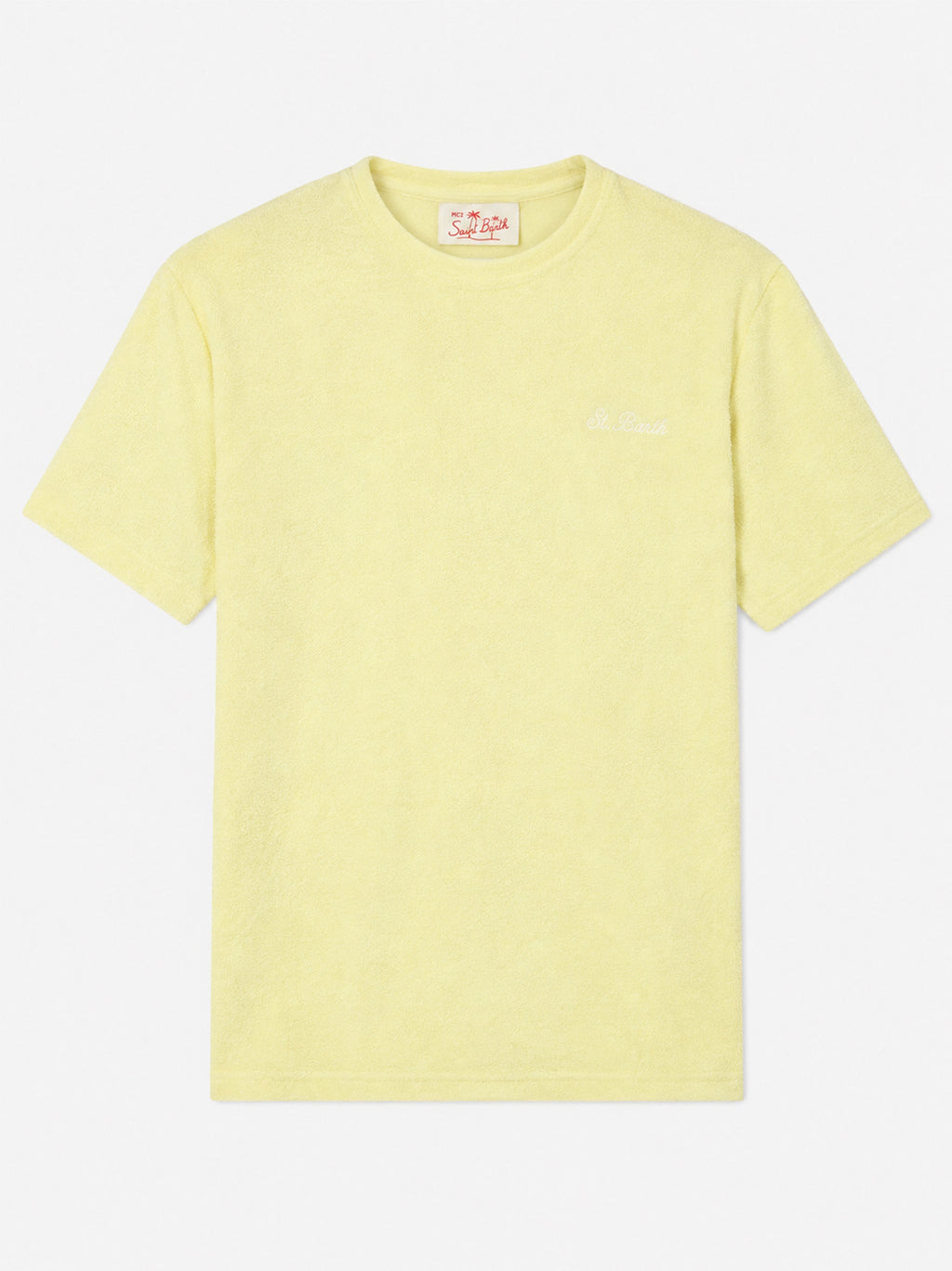 T-shirt Gary gialla in spugna con ricamo logo product image 1