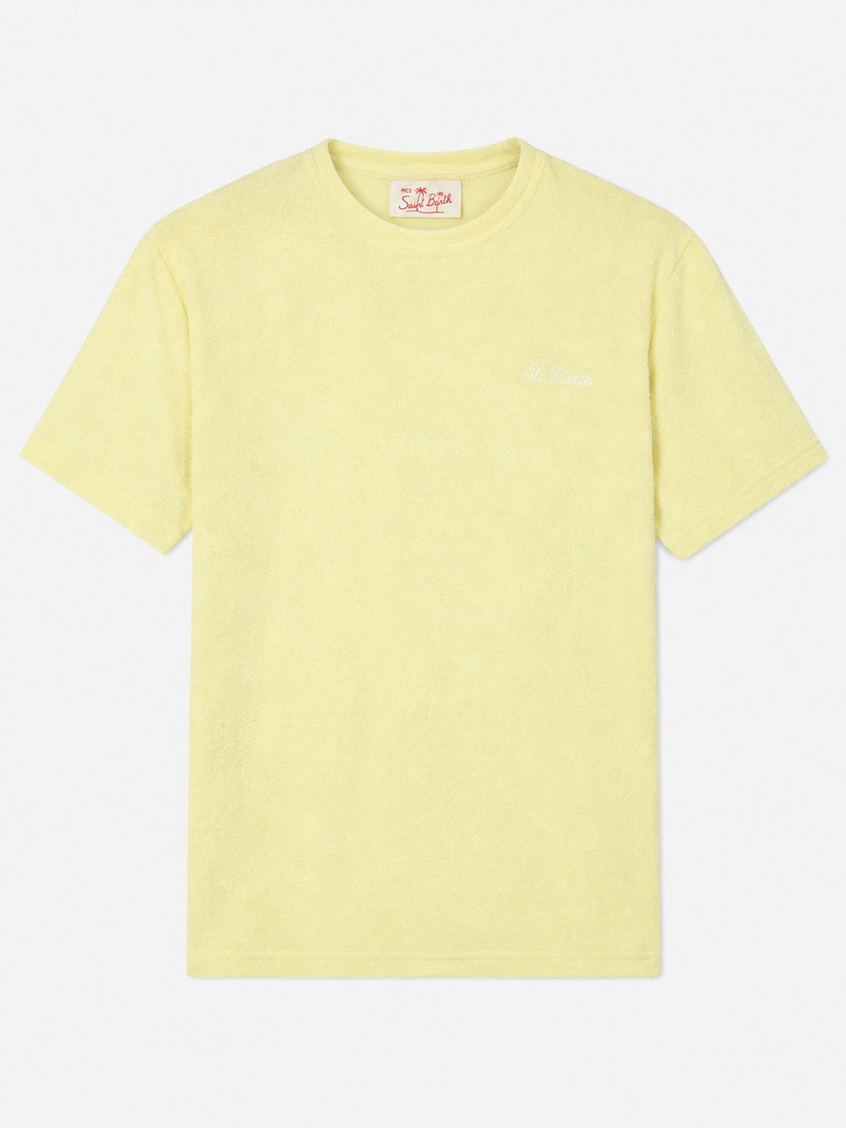 T-shirt Gary gialla in spugna con ricamo logo product image 1