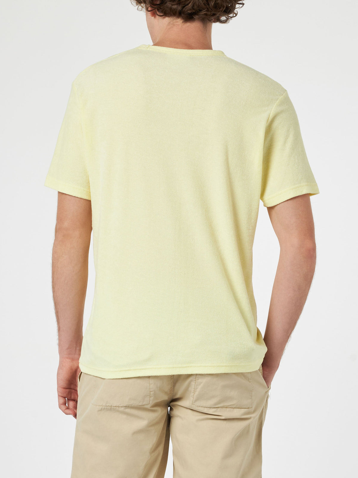 T-shirt Gary gialla in spugna con ricamo logo product image 4