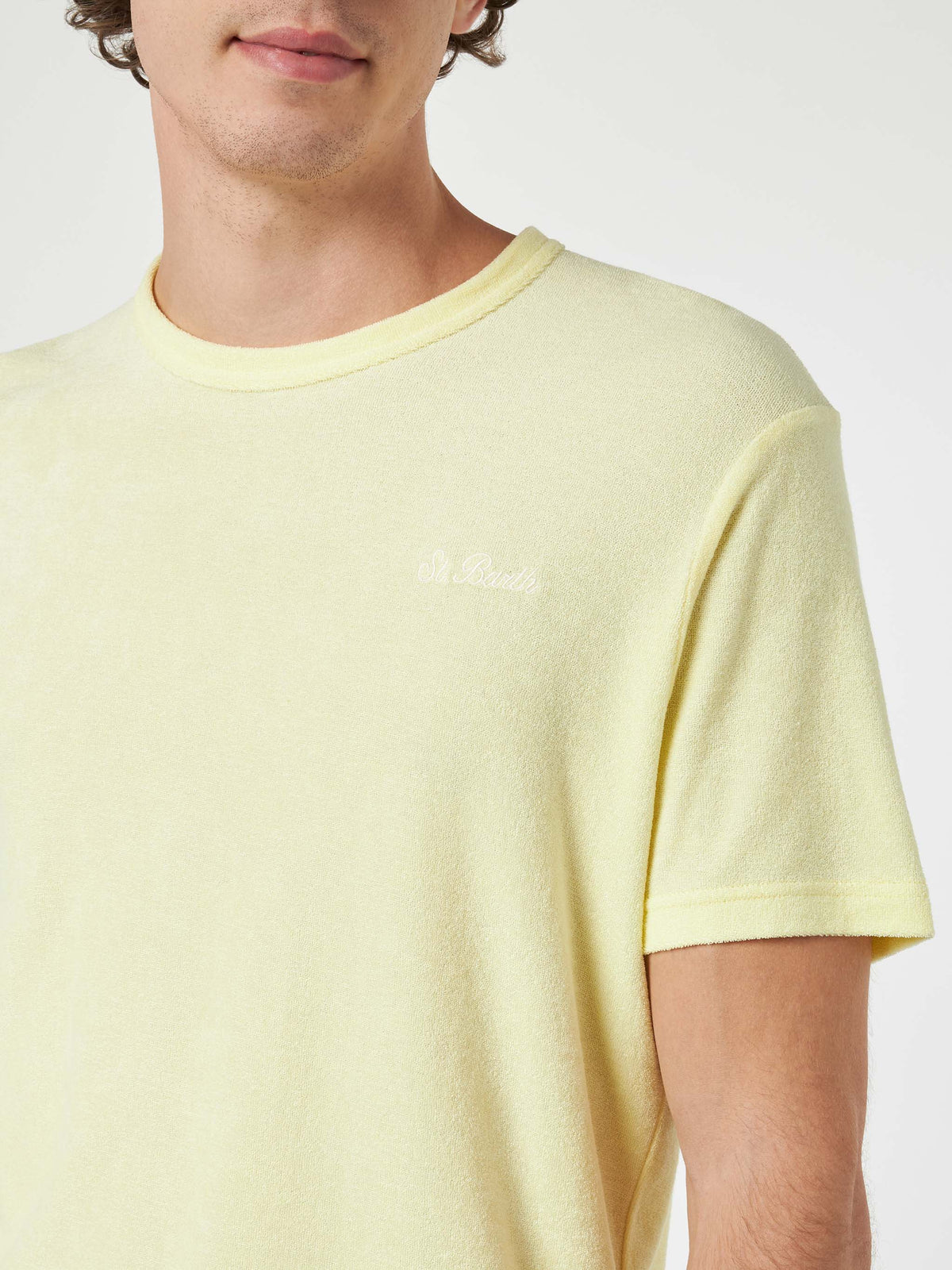 T-shirt Gary gialla in spugna con ricamo logo product image 2