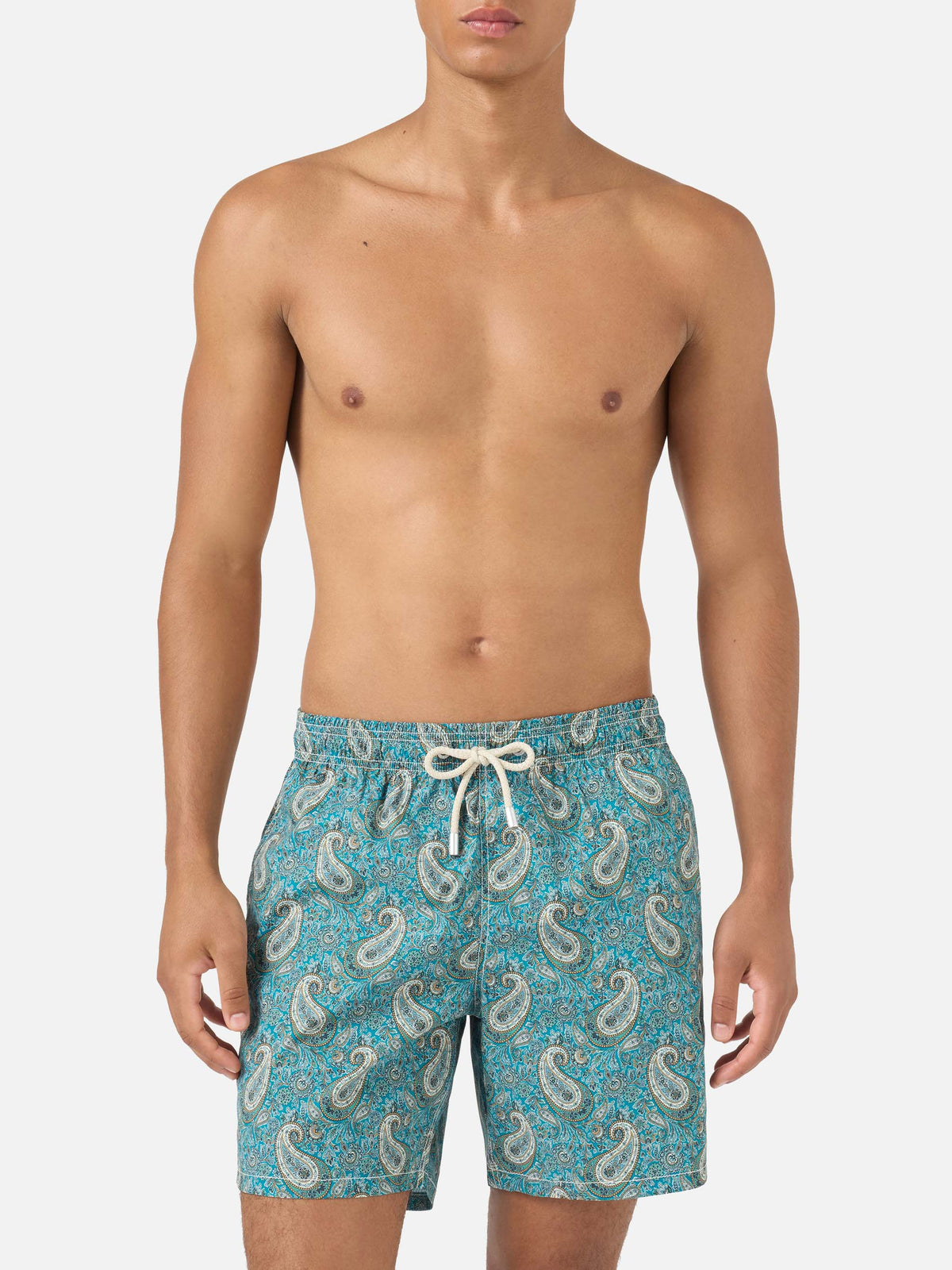 Costume mare Gustavia con stampa paisley | Made with Liberty Fabric