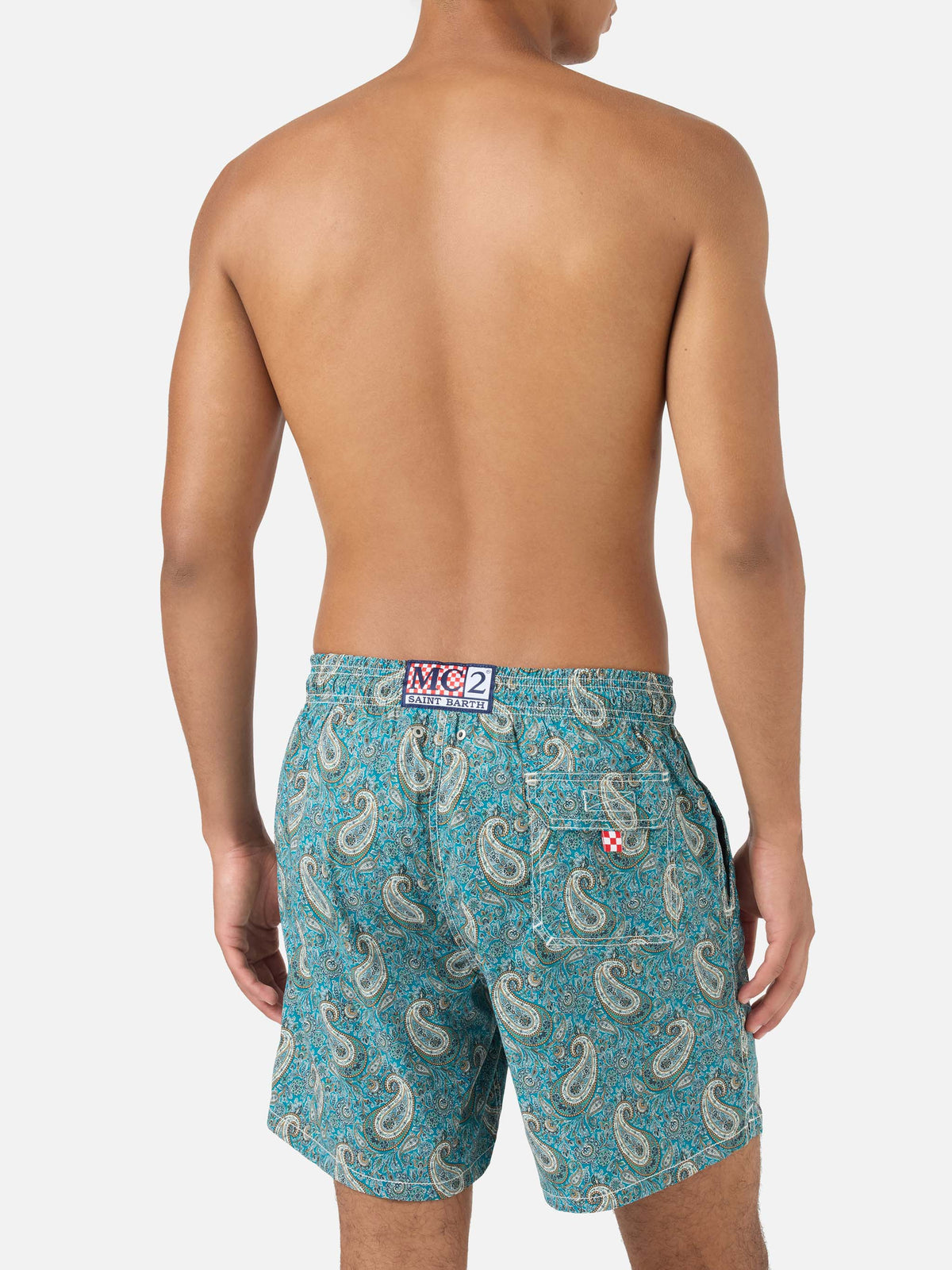 Costume mare Gustavia con stampa paisley | Made with Liberty Fabric