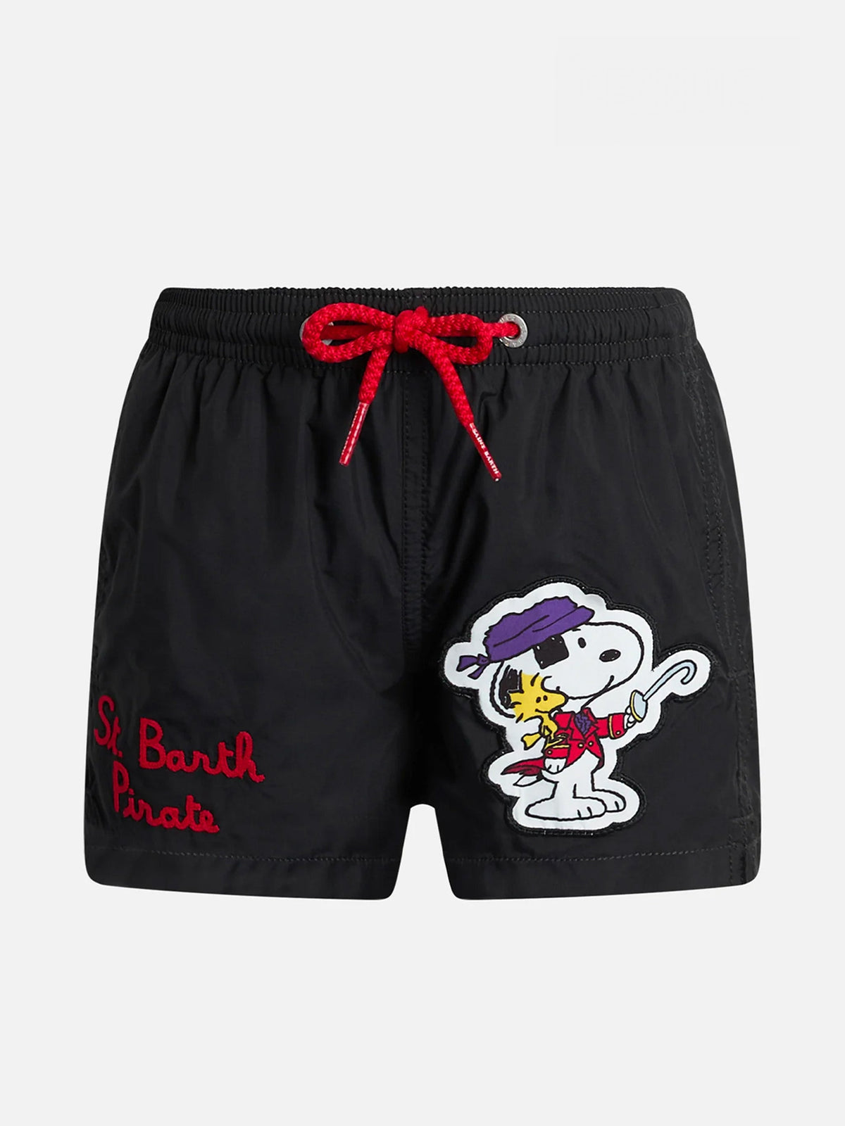 Costume mare Haiti nero con stampa piazzata Snoopy pirata | Special Edition