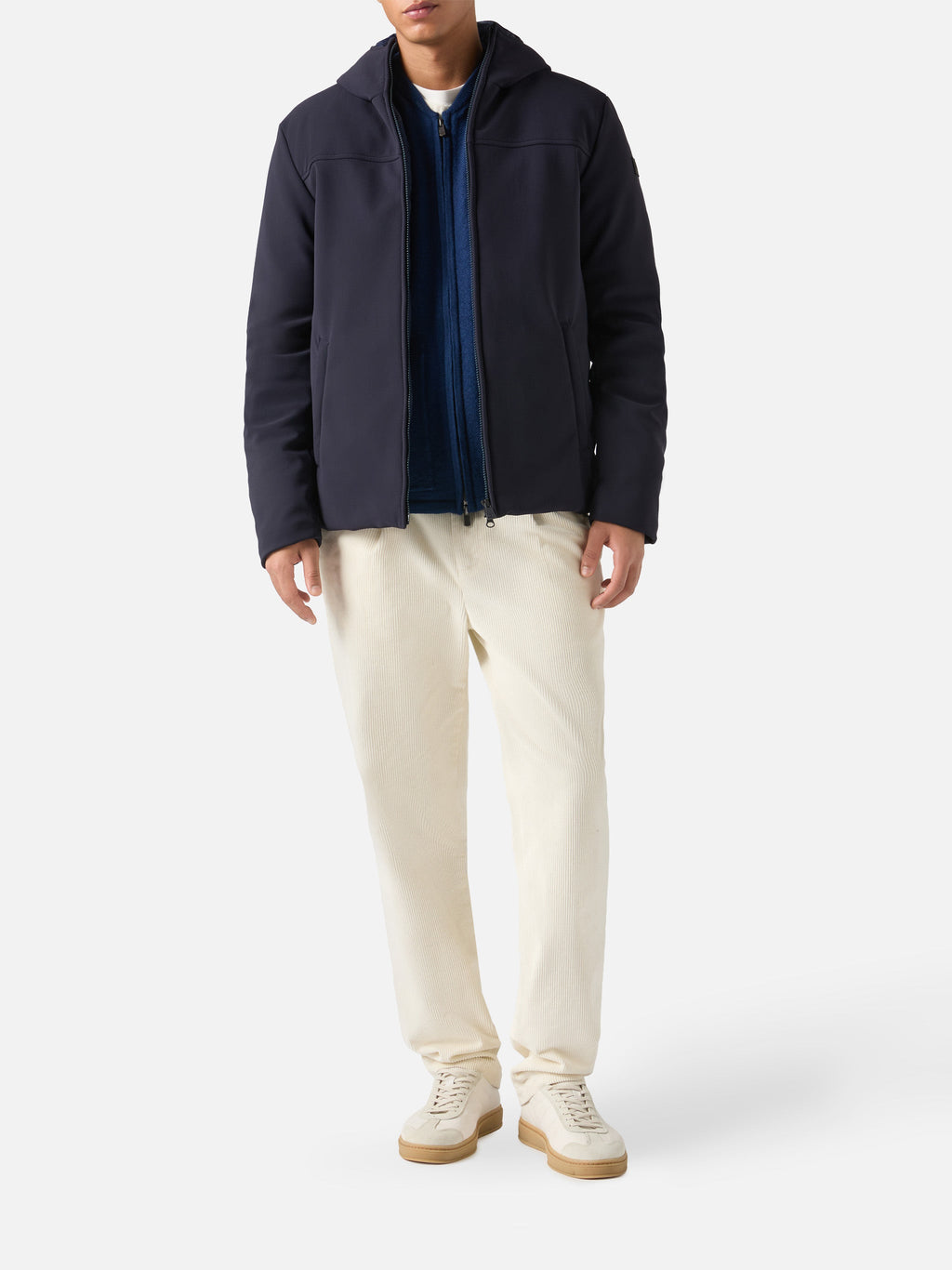 Piumino Hamilton blu navy con fodera a quadri product image 2