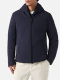 Piumino Hamilton blu navy con fodera a quadri product image 1