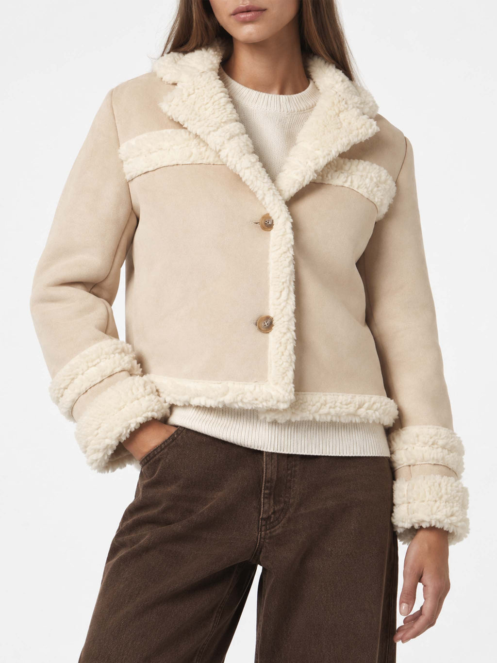 Giacca Hella beige effetto montone product image 1
