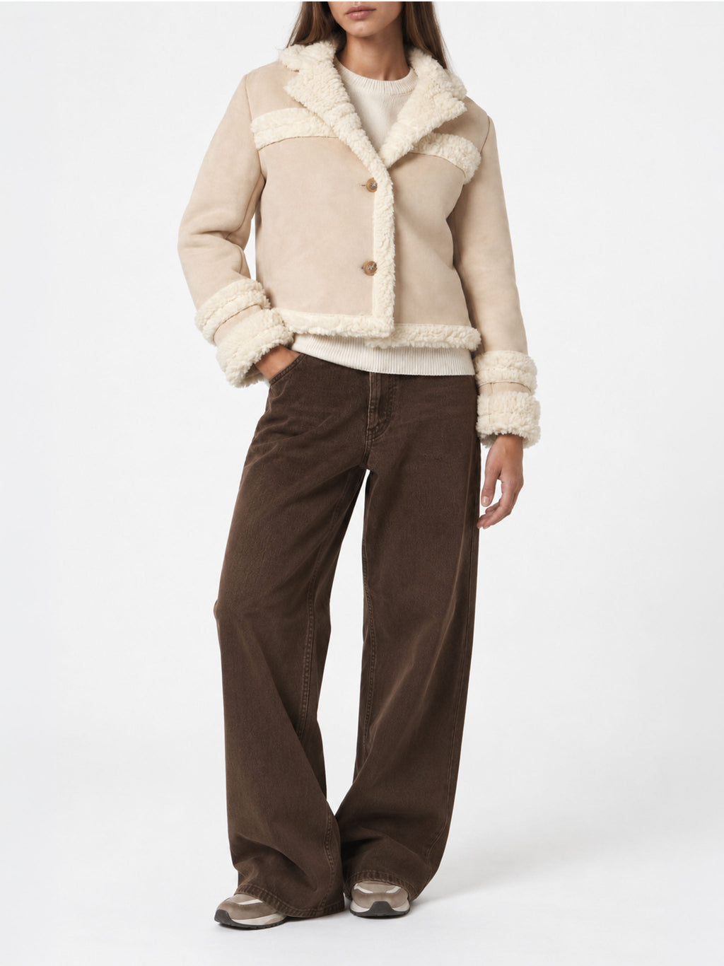 Giacca Hella beige effetto montone product image 4