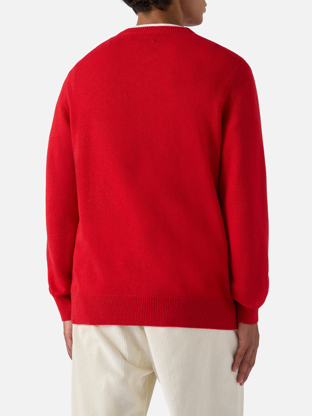 Maglione Heron rosso con jacquard Zio Paperone | Special Edition