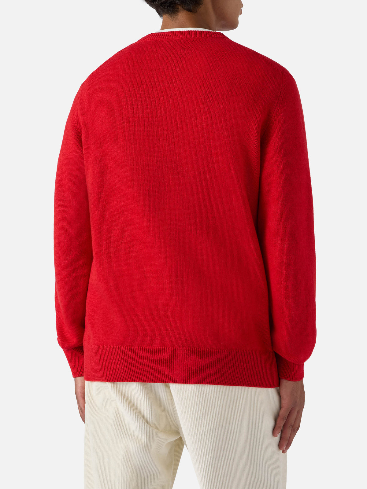 Maglione Heron rosso con jacquard Zio Paperone | Special Edition