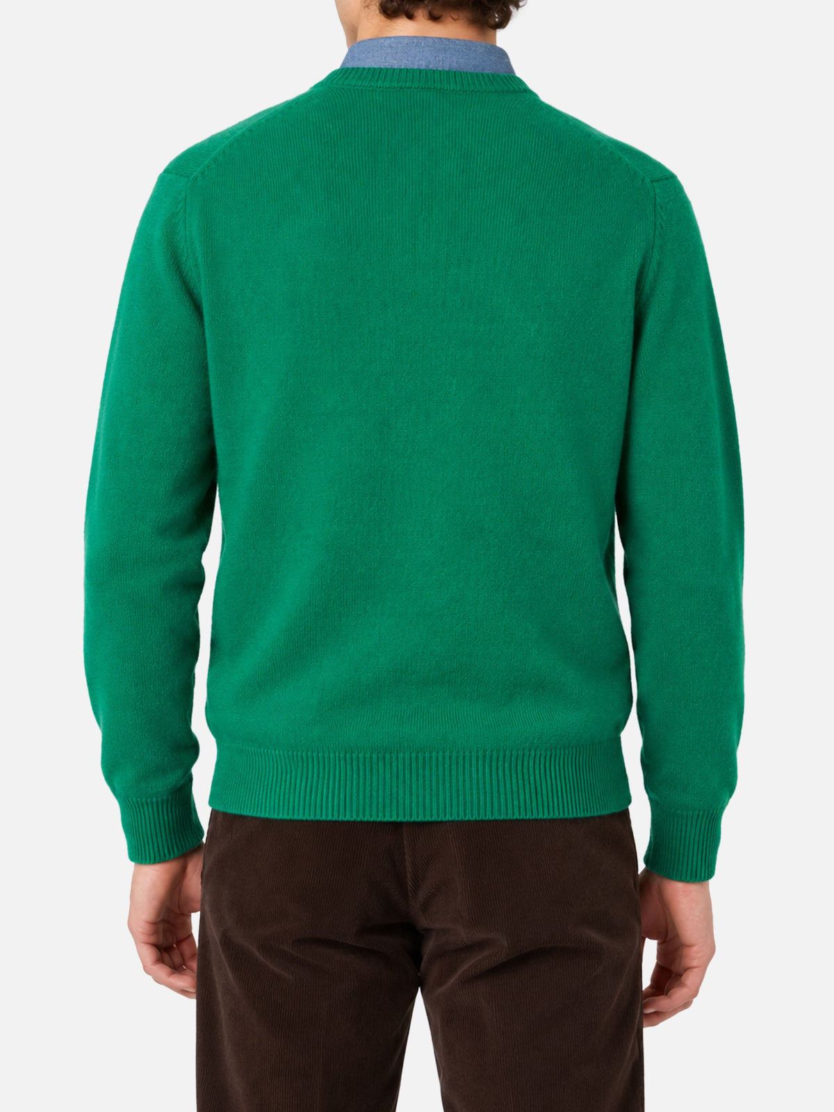 Maglia Heron verde con jacquard Crypto Ducky Ski Club | Special Edition