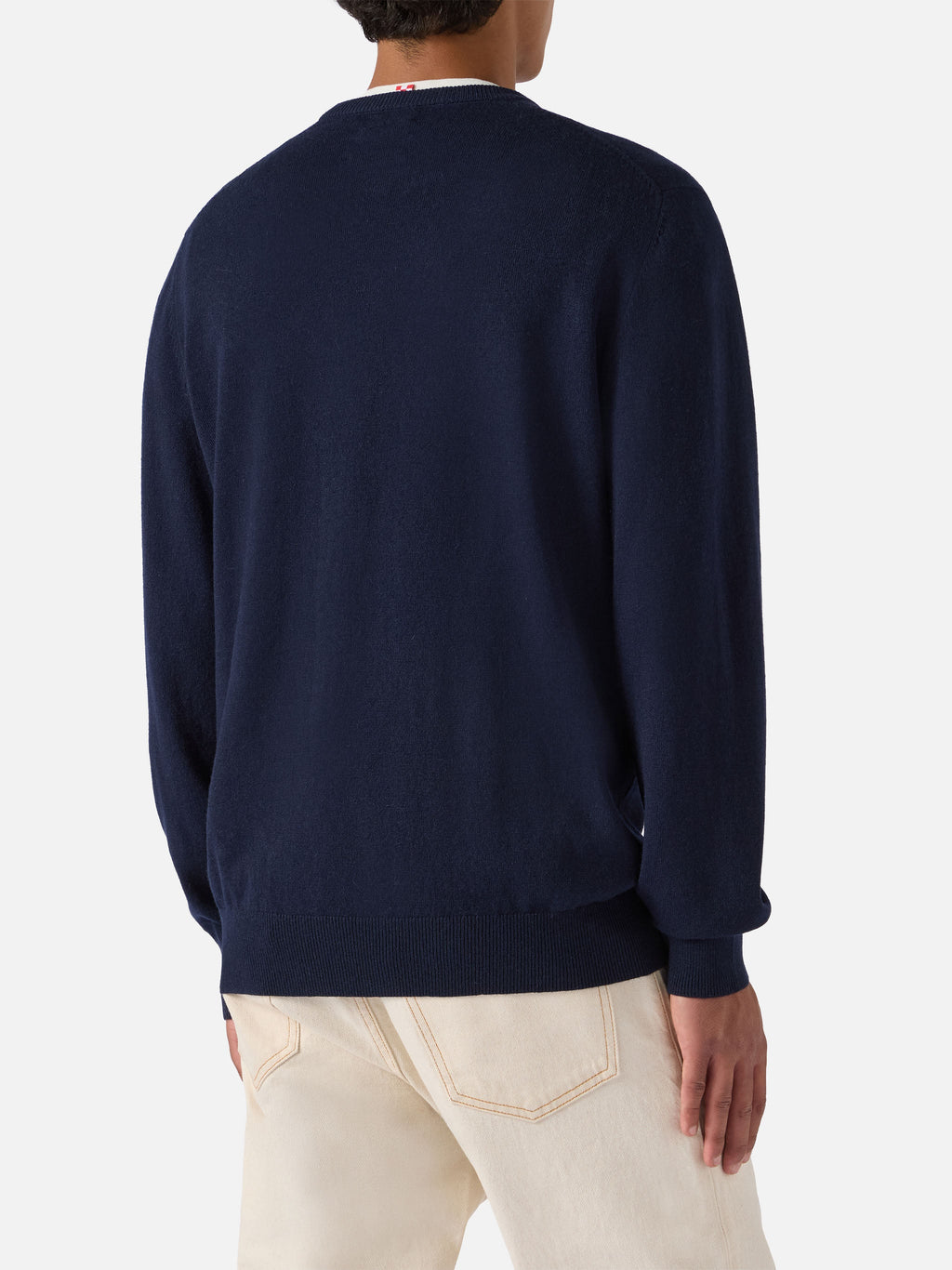 Maglione Heron Light blu navy con ricamo Via Spiga | Special Edition