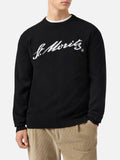 Maglione Heron Light Cashmere nero con scritta St. Moritz | Special Edition