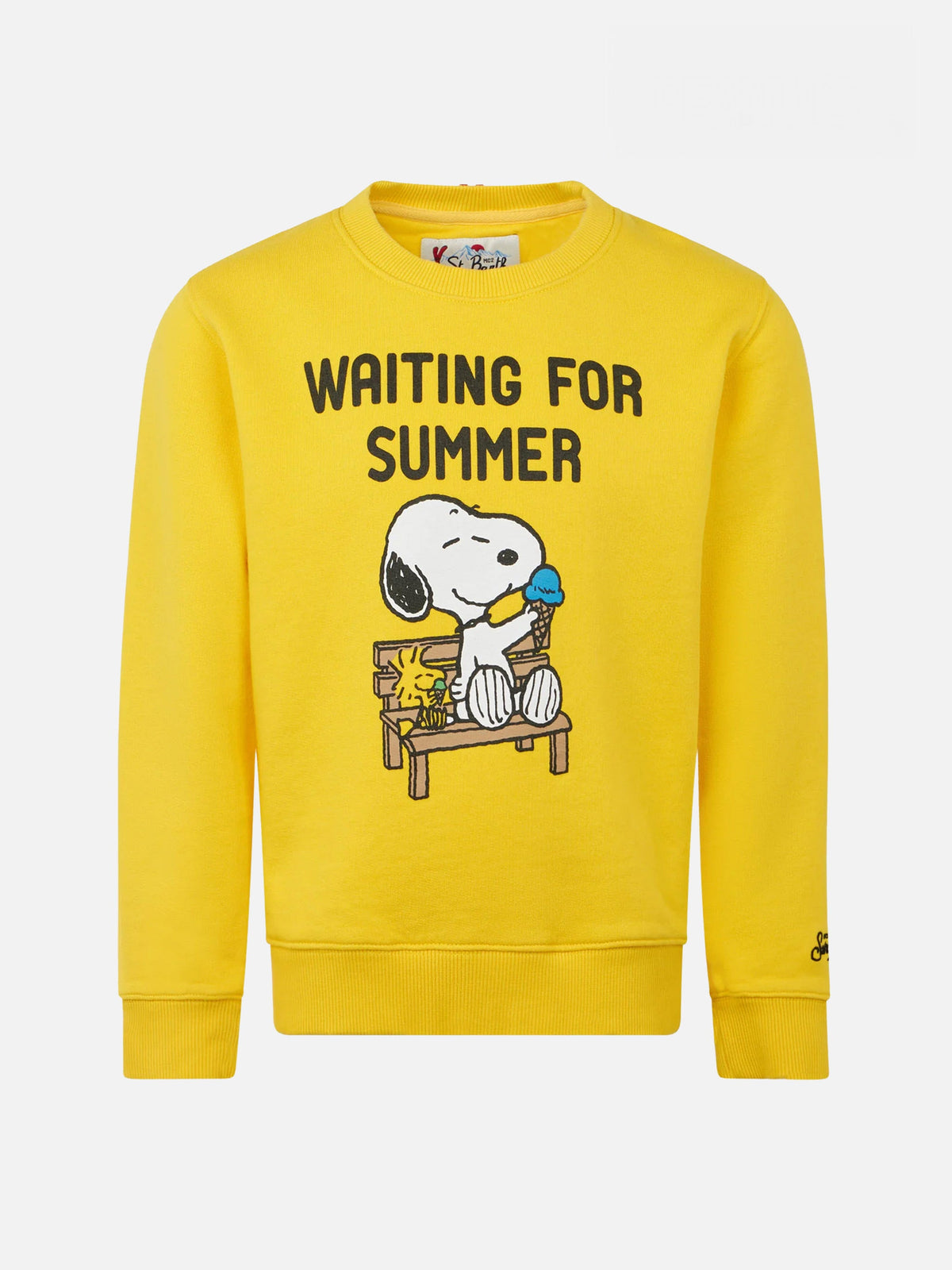Felpa Hutton gialla con stampa Snoopy Waiting for Summer product image 1