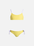 Bikini bralette Jaiden con motivo zebrato in rilievo