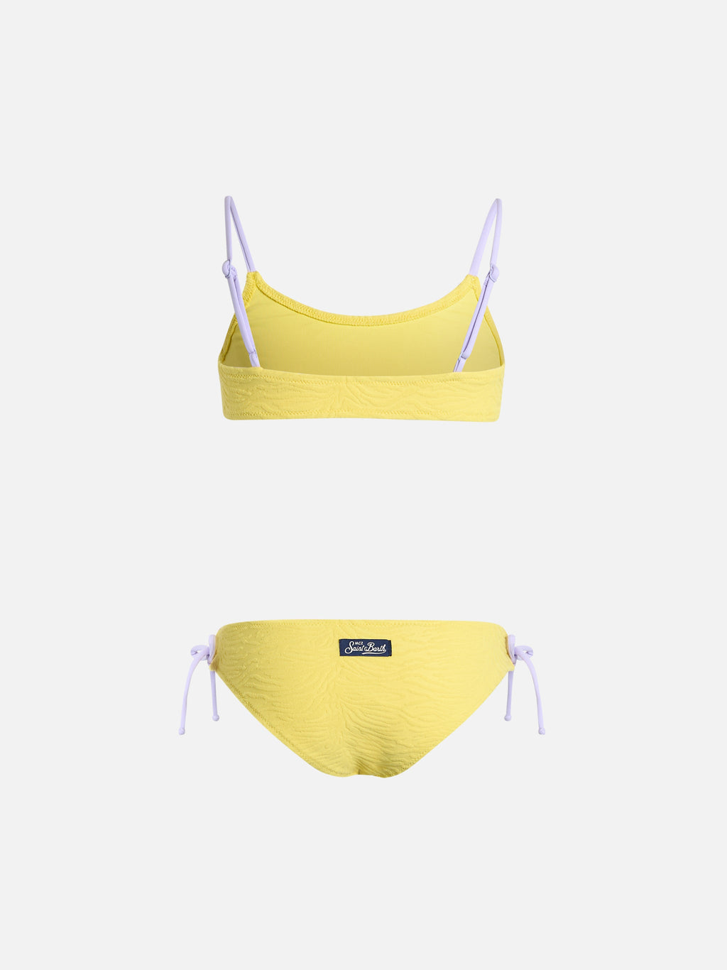 Bikini bralette Jaiden con motivo zebrato in rilievo