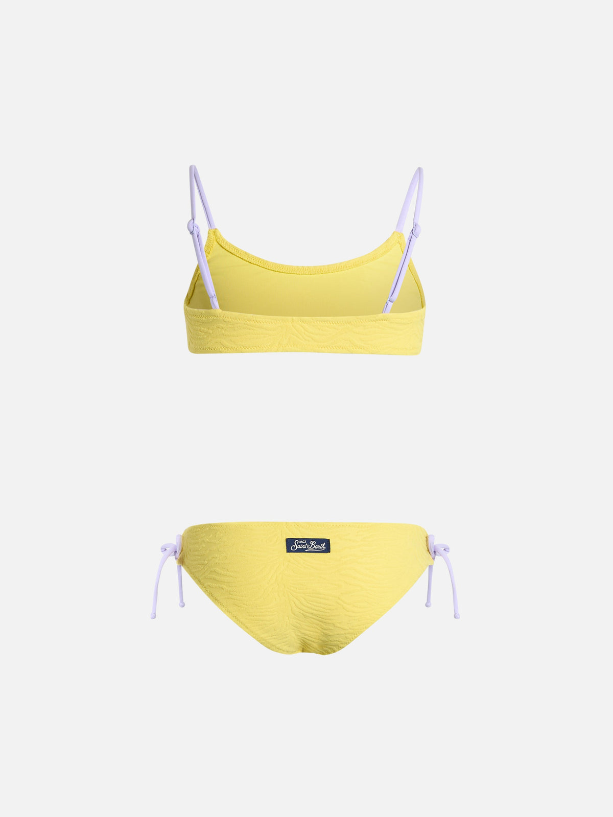 Bikini bralette Jaiden con motivo zebrato in rilievo