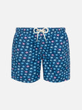Costume mare Jean Lighting blu navy con stampa stelle marine party