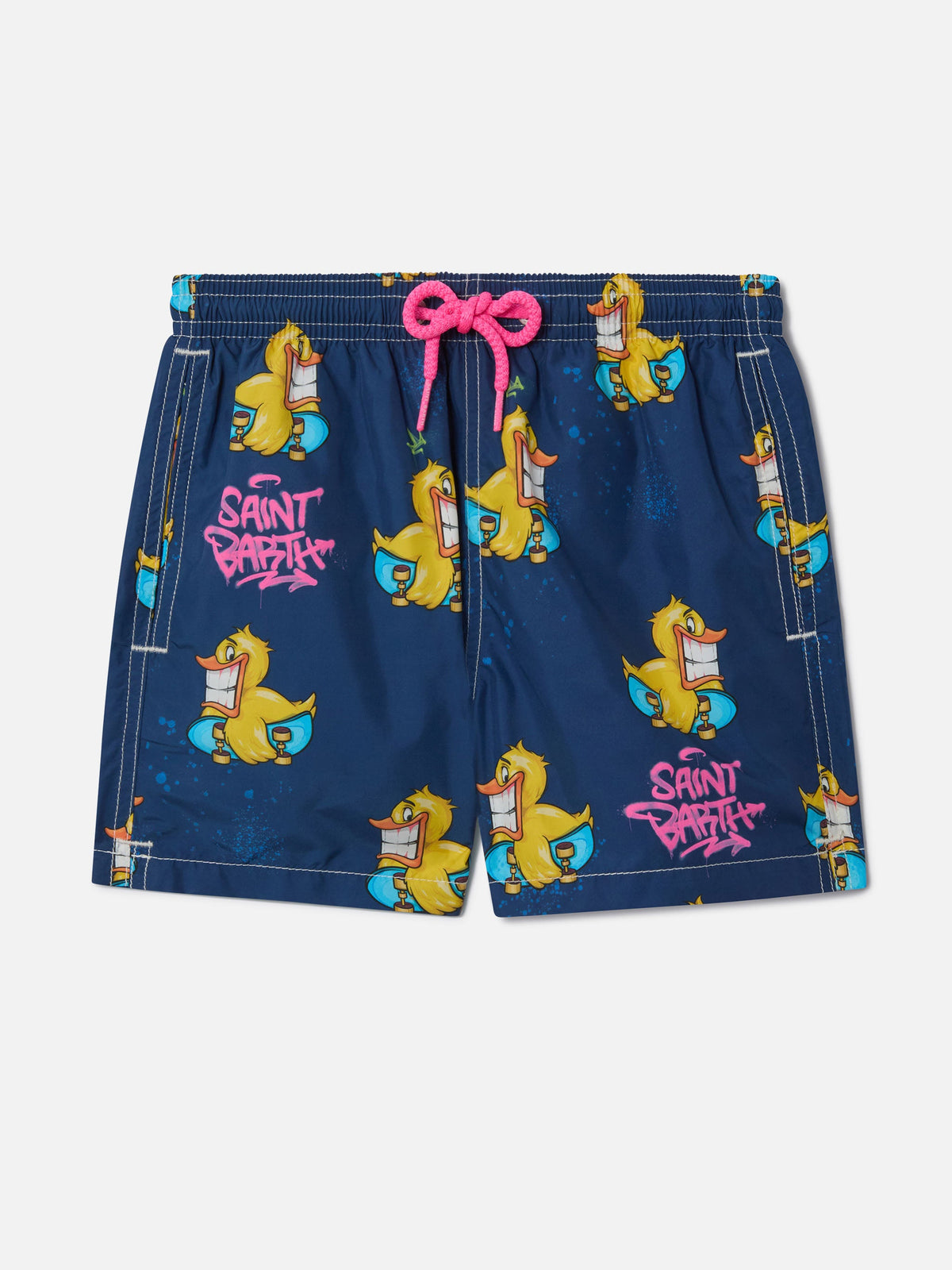 Costume mare Jean Lighting blu navy con stampa Ducky skate | Special Edition