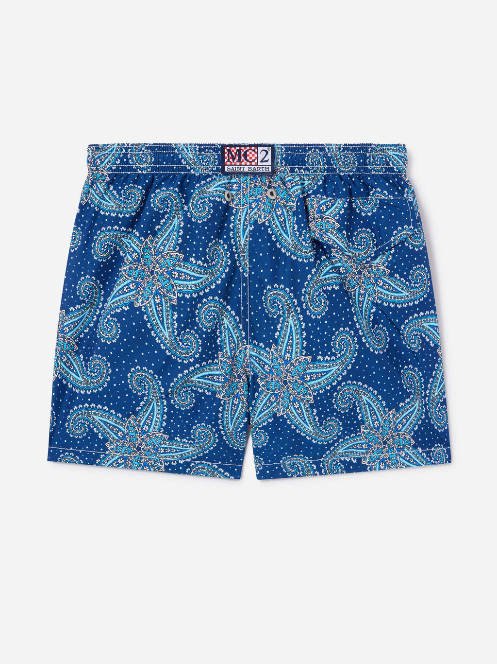 Costume mare Jean Lighting 70 blu navy con stampa paisley