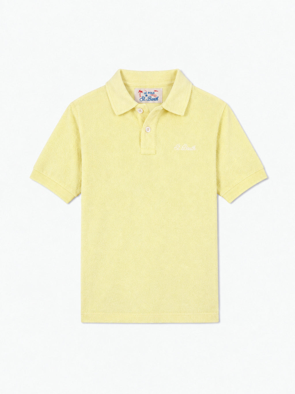 Polo Jeremy Jr giallo chiaro in spugna product image 1