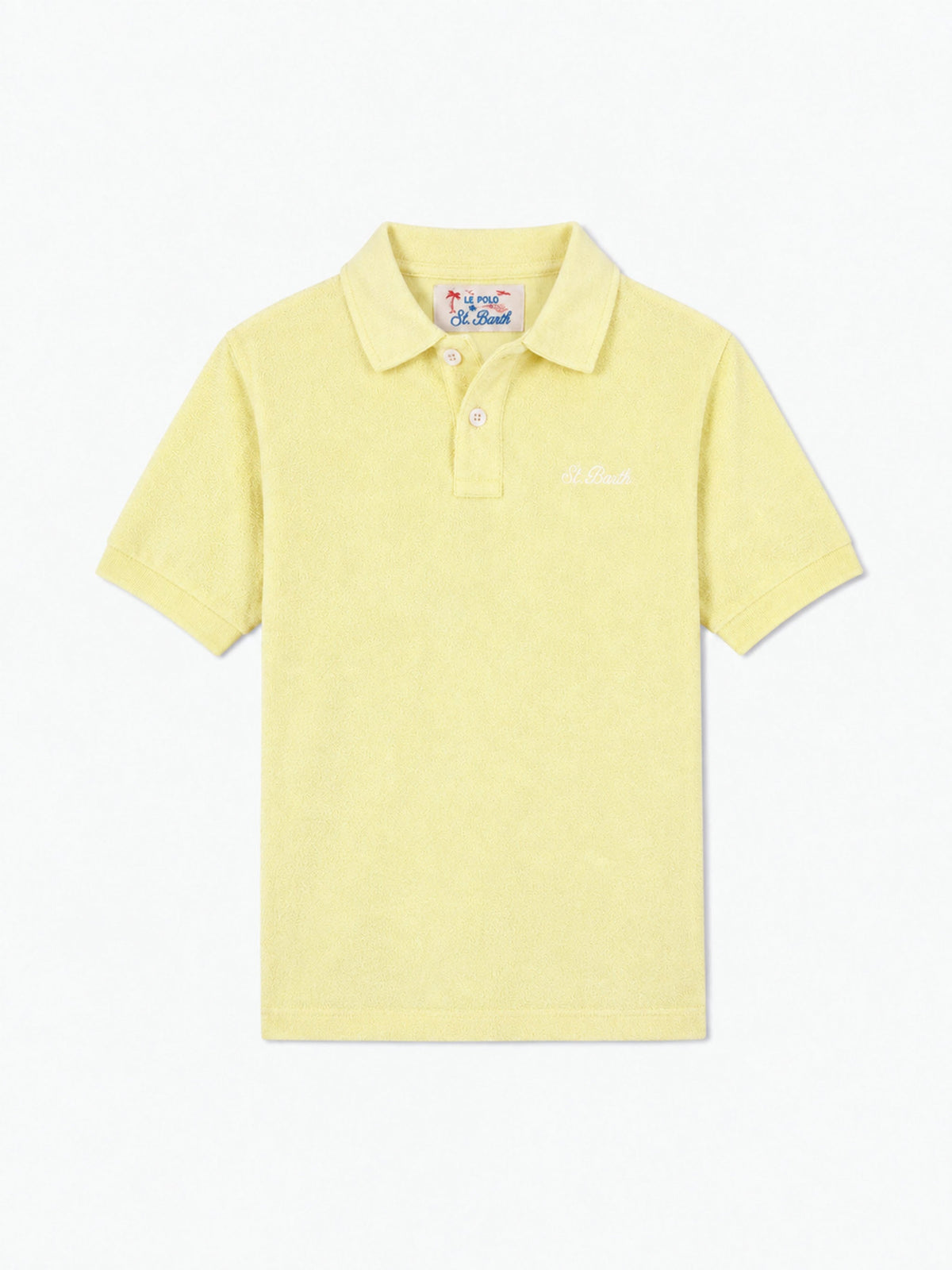 Polo Jeremy Jr giallo chiaro in spugna product image 1