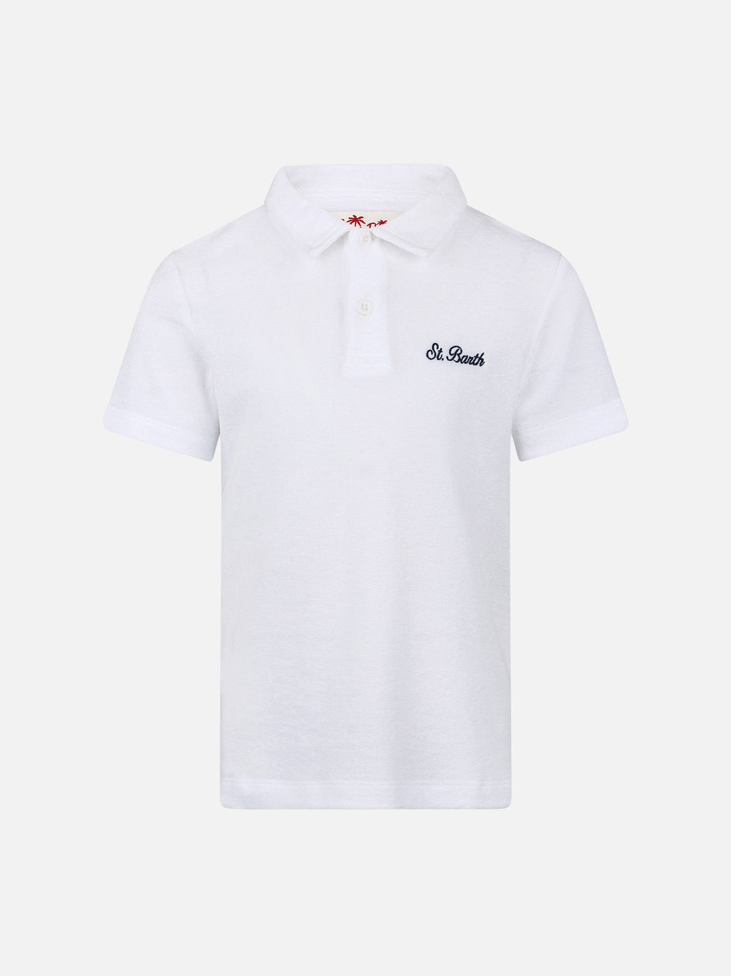 Polo Jeremy Jr bianca in spugna product image 1