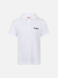 Polo Jeremy Jr bianca in spugna product image 1