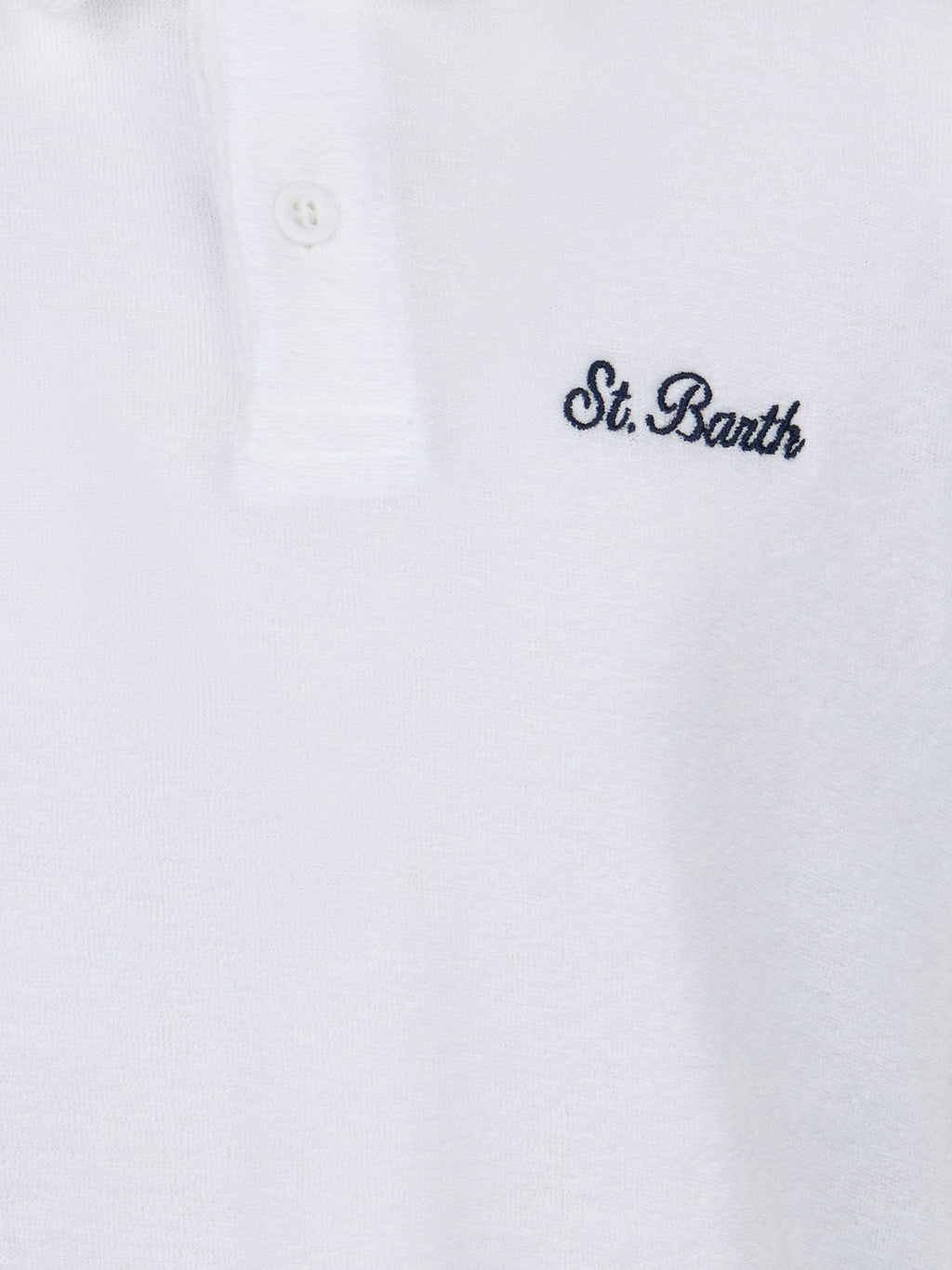 Polo Jeremy Jr bianca in spugna product image 2