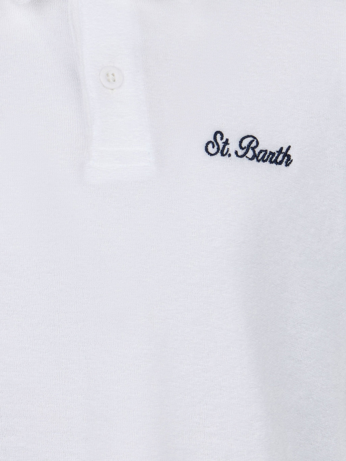 Polo Jeremy Jr bianca in spugna product image 2