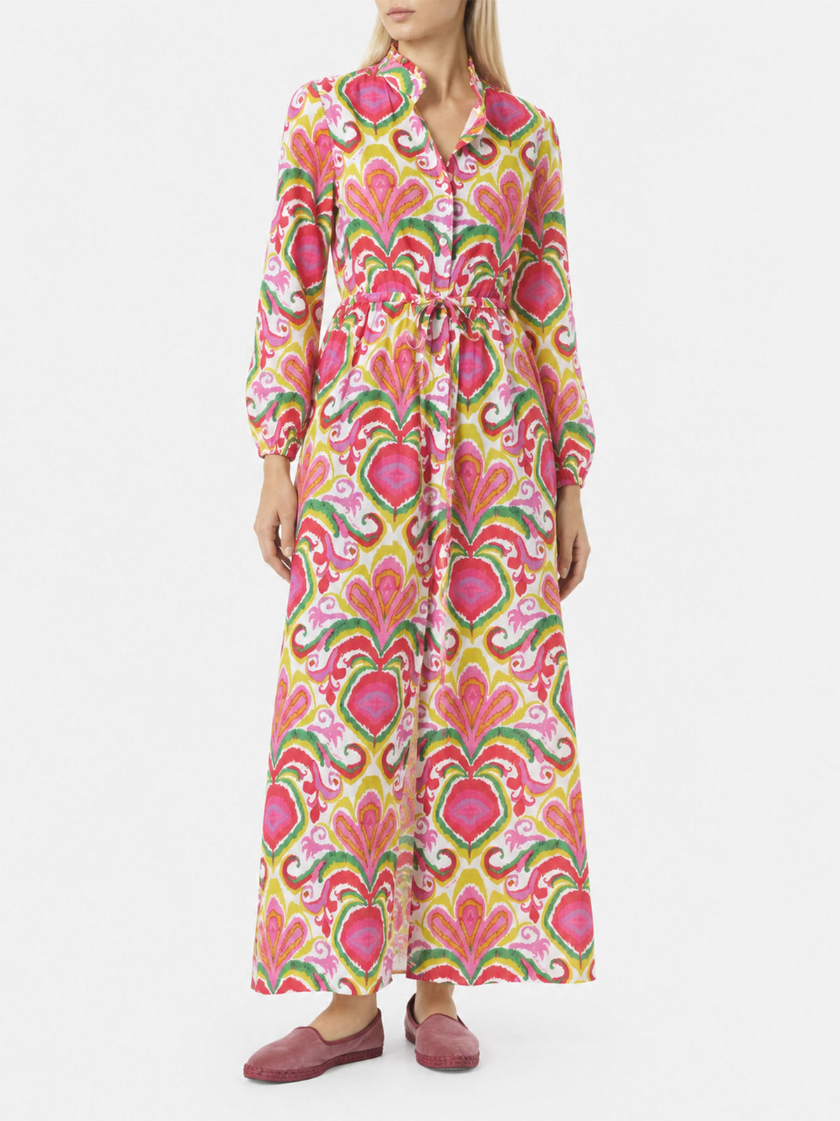 Abito Jodie in cotone con stampa ikat