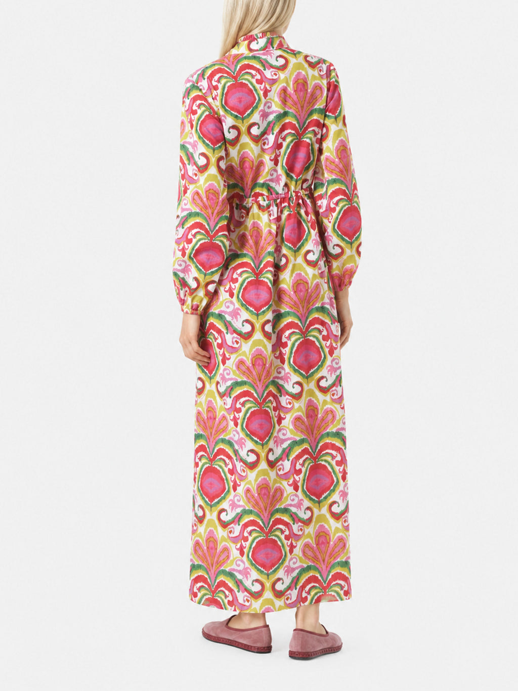 Abito Jodie in cotone con stampa ikat