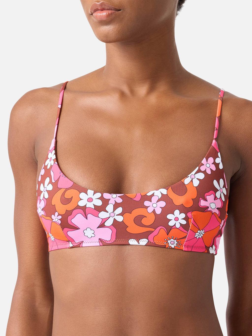 Bikini Judy Virgo bralette stampa floreale retro
