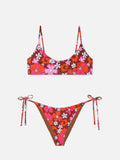 Bikini Judy Virgo bralette stampa floreale retro