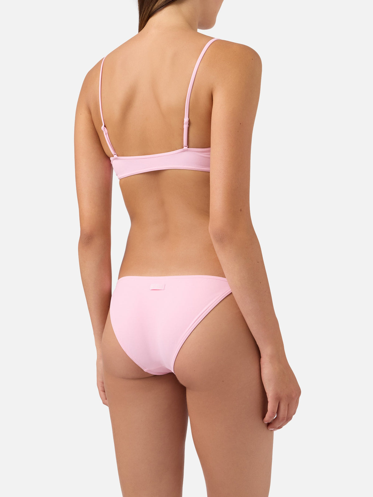 Bikini Judy Virgo bralette rosa chiaro con laccetti