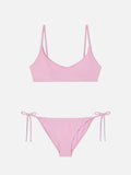 Bikini Judy Virgo bralette rosa chiaro con laccetti
