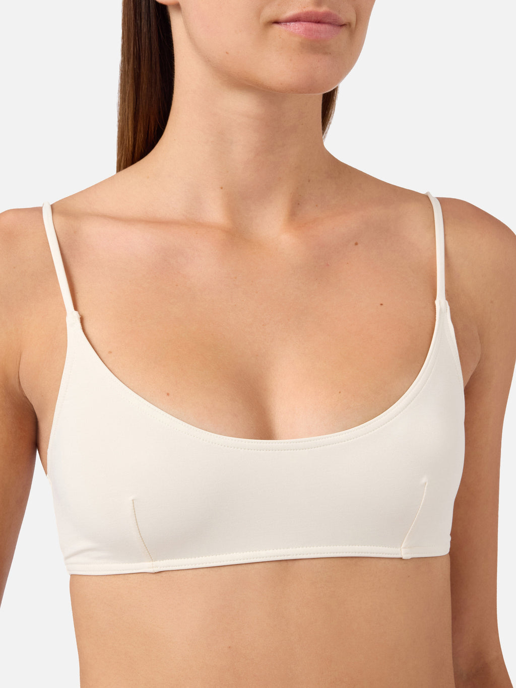 Bikini Judy Virgo bralette crema con laccetti
