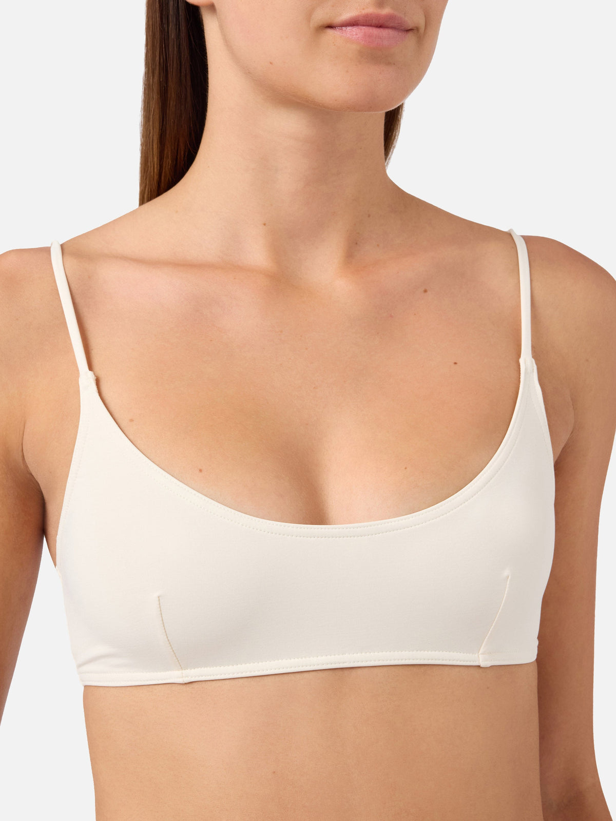 Bikini Judy Virgo bralette crema con laccetti