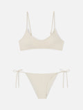 Bikini Judy Virgo bralette crema con laccetti
