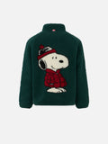 Giacca Keystone Jr verde scuro in sherpa con stampa Snoopy product image 1