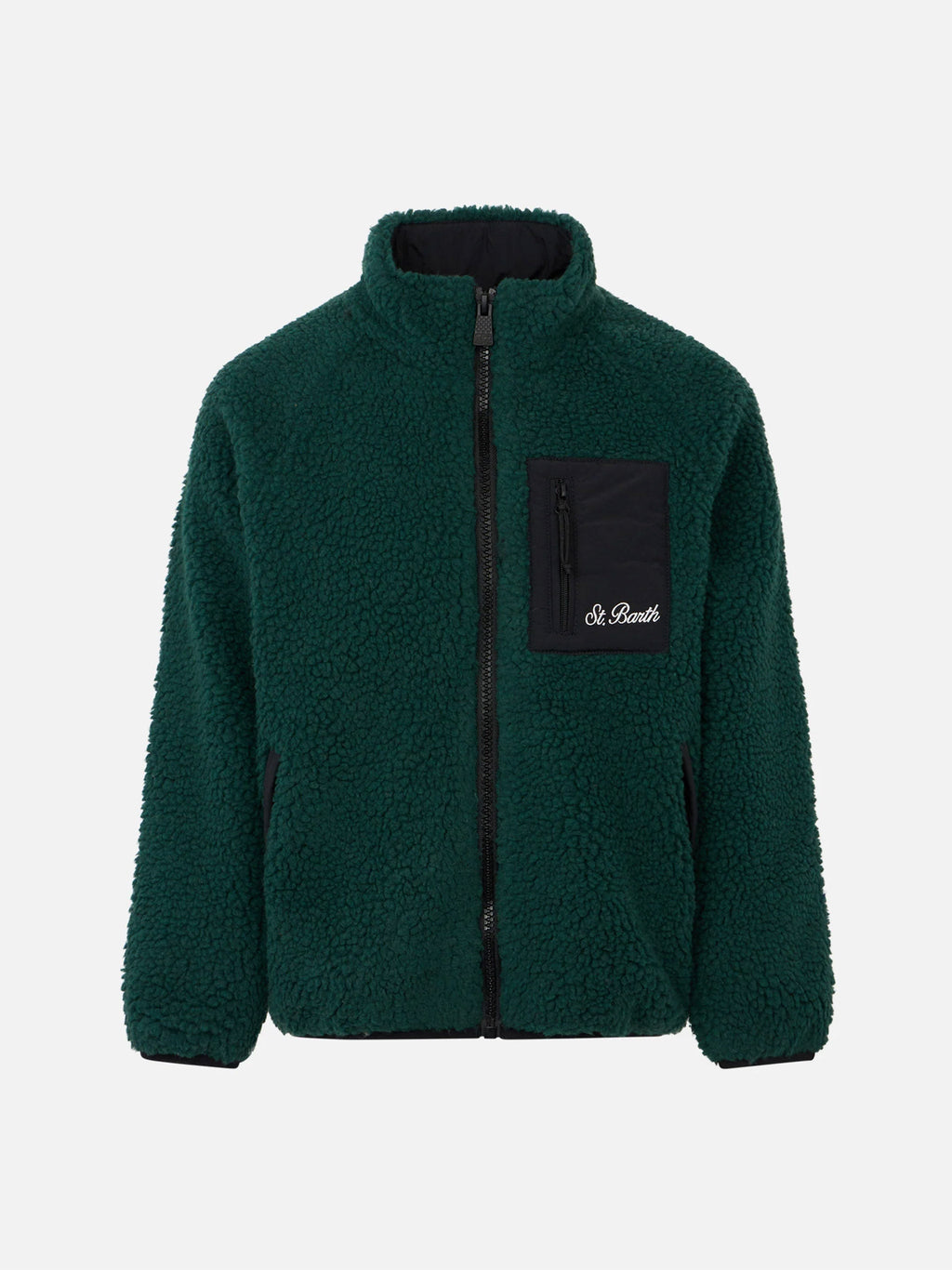 Giacca Keystone Jr verde scuro in sherpa con stampa Snoopy product image 2