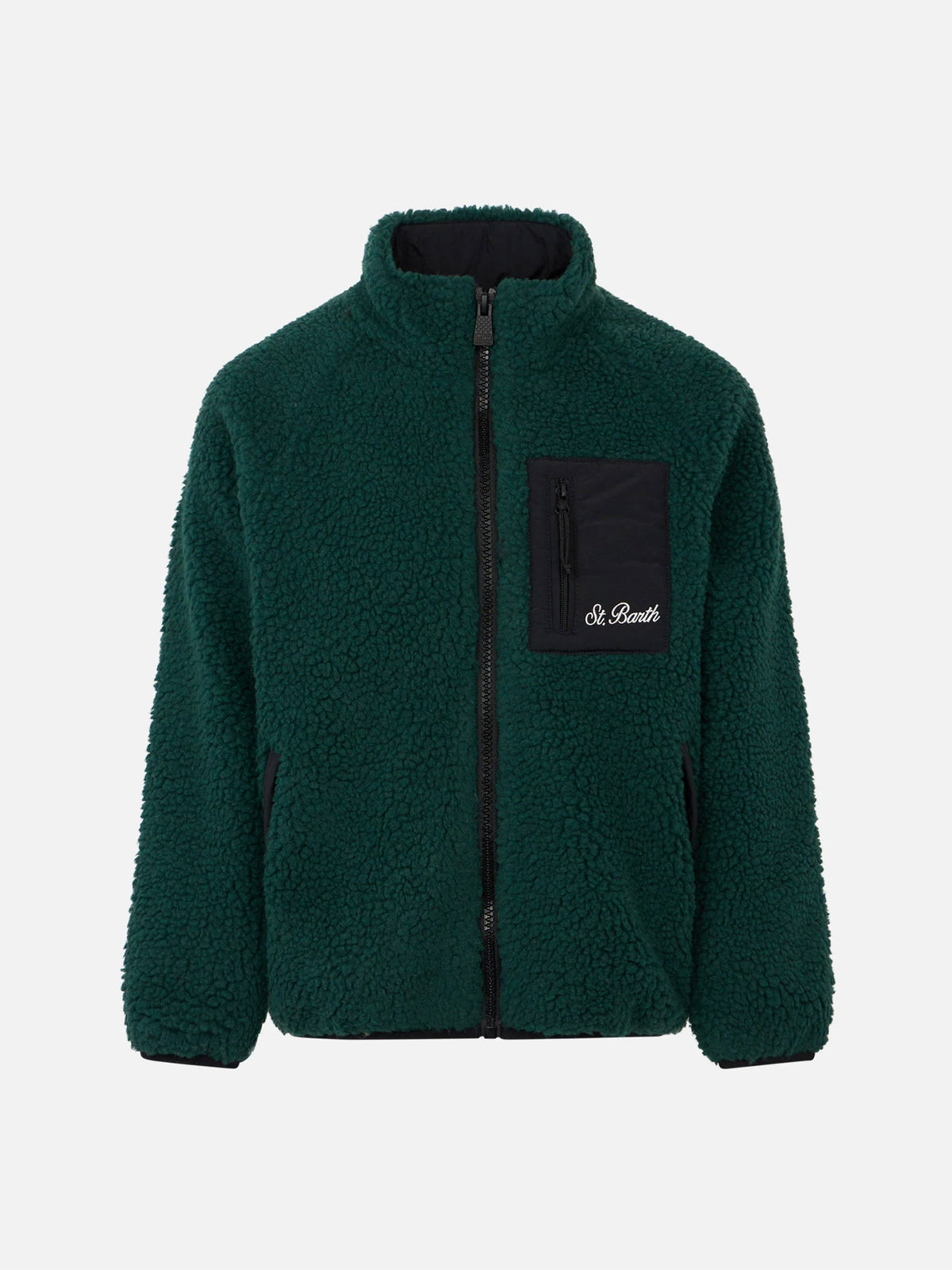 Giacca Keystone Jr verde scuro in sherpa con stampa Snoopy product image 2