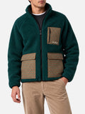 Giacca Keystone verde in sherpa con tasche pied de poule product image 1