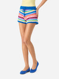 Shorts Kalima in crochet con base blu product image 1