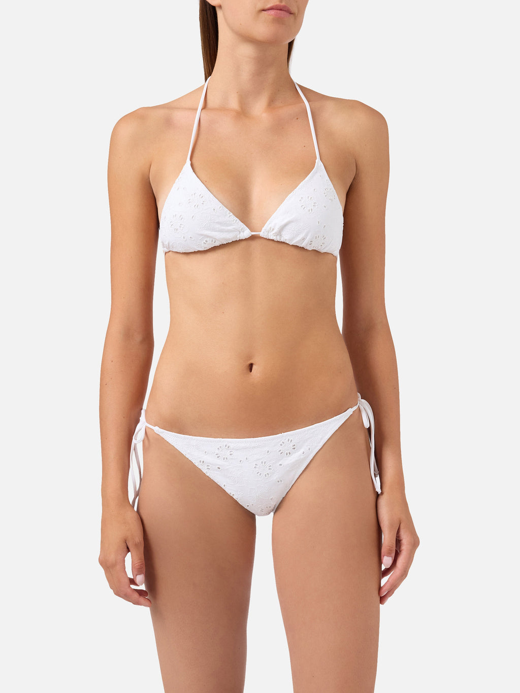 Bikini Leah Virgo in sangallo bianco