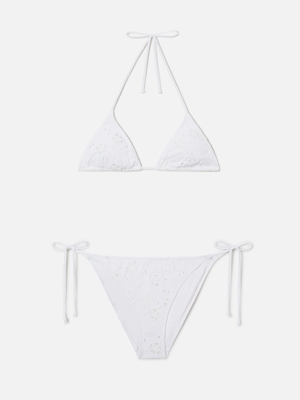 Bikini Leah Virgo in sangallo bianco