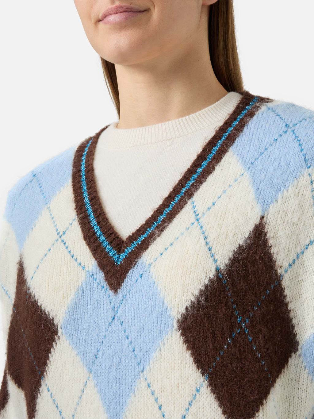 Abito Leonie Soft con jacquard argyle | Special Edition