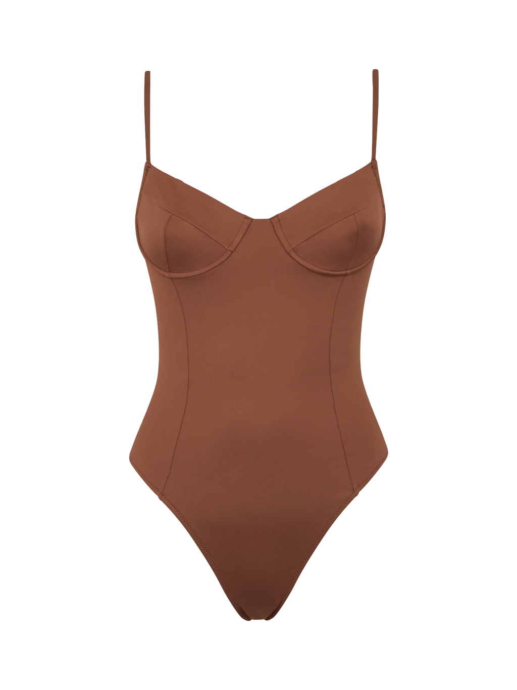 Costume intero Margaret marrone sgambato